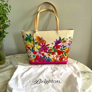 Brighton orchid tote (only worn once!)
